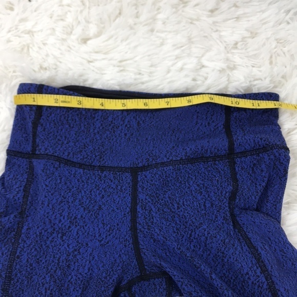 Lululemon Speed Tight V Power Luxtreme Spray Jacquard Sapphire Blue Black - Picture 5 of 9